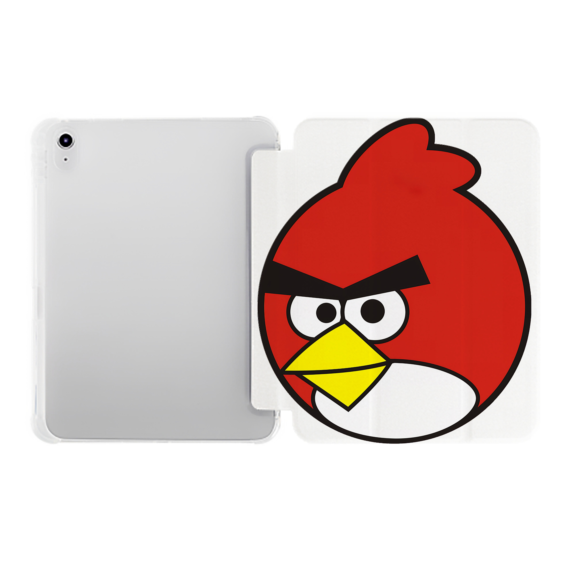 （画像用） Angry Birds アングリーバード IPad ケース ペン収納付き 三つ折りスタンド PUレザー×シリコン 対応機種9.5/10.5/10.9インチ